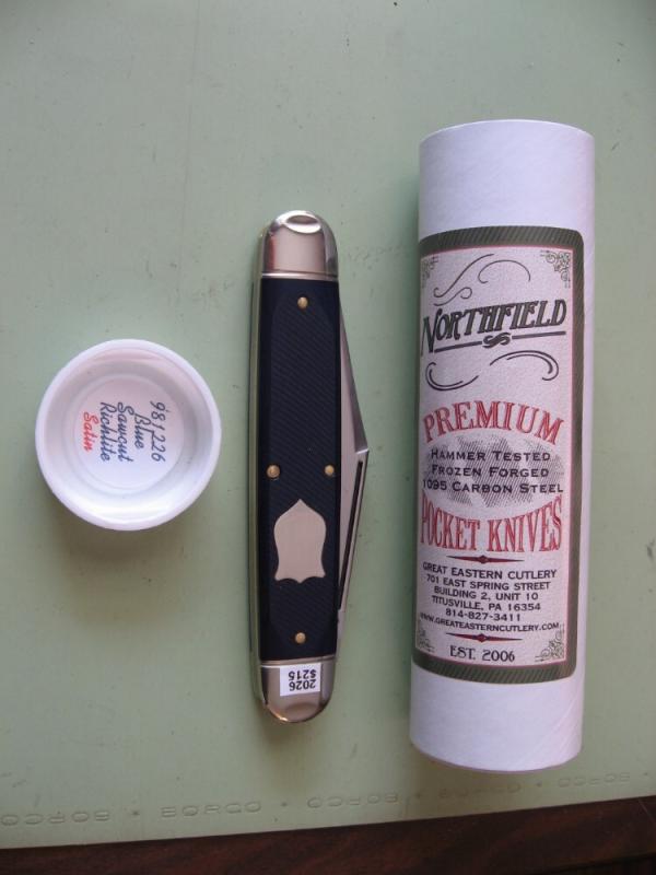 GREAT EASTERN NORTHFIELD 981226 TEXAS STOGIE BLUE SAWCUT RICJ\HLITE SATIN GREAT EASTERN NORTHFIELD 981226 TEXAS STOGIE BLUE SAWCUT RICJ\HLITE SATIN
