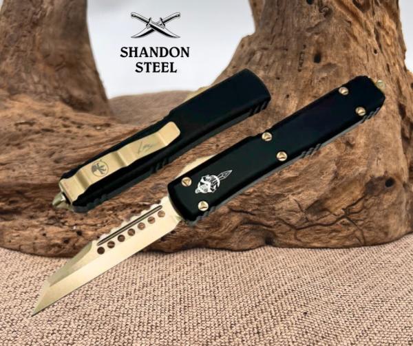 Microtech Ultratech Warhound Bronze Standard & Black 119W-13S Microtech Ultratech Warhound Bronze Standard & Black 119W-13S