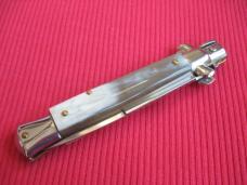 New Old Stock ITALY INOX 9" White HORN Bayonet BLADE ITALIAN STILETTO Knife