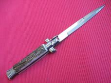 NEW ARMANDO BELTRAME 9" STAG Bayonet Blade ITALIAN STILETTO Knife