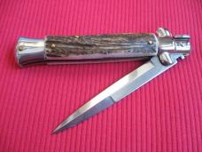 NEW ARMANDO BELTRAME 9" STAG Bayonet Blade ITALIAN STILETTO Knife