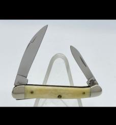 2001 Case XX 62109W SS White Jigged Bone Mini Copperhead 
