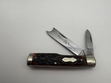 PRE-1982 FIGHT’N ROOSTER FRANK BUSTER CUTLERY CO RED BONE GUNSTOCK RAZOR KNIFE