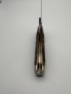 PRE-1982 FIGHT’N ROOSTER FRANK BUSTER CUTLERY CO RED BONE GUNSTOCK RAZOR KNIFE
