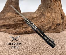 Microtech MSI MINI S/E STONEWASH STANDARD FRAG ALUMINIUM Folding Knife 210M-10FR