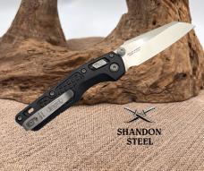 Microtech MSI MINI S/E STONEWASH STANDARD FRAG ALUMINIUM Folding Knife 210M-10FR