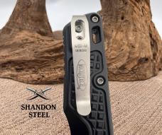 Microtech MSI MINI S/E STONEWASH STANDARD FRAG ALUMINIUM Folding Knife 210M-10FR