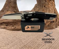 Microtech MSI MINI S/E STONEWASH STANDARD FRAG ALUMINIUM Folding Knife 210M-10FR