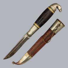 Vintage 1930s Finnish Horsehead Puukko Knife by Iisakki Järvenpää Kauhava #8752