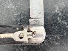 Hard To Find Herder Lever Lock Switchblade Knife, Nice Bone Scales, Germany, Used
