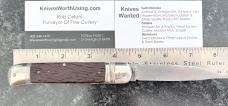 Hard To Find Herder Lever Lock Switchblade Knife, Nice Bone Scales, Germany, Used