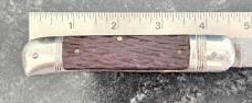 Hard To Find Herder Lever Lock Switchblade Knife, Nice Bone Scales, Germany, Used