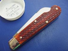 Great Eastern GEC 153213EO Tidioute Boys' Knife Red Jig Bone Scout Mint in Tube