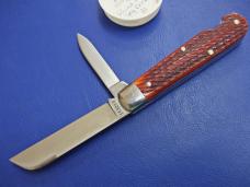 Great Eastern GEC 153213EO Tidioute Boys' Knife Red Jig Bone Scout Mint in Tube
