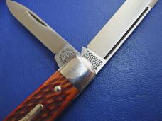 Great Eastern GEC 153213EO Tidioute Boys' Knife Red Jig Bone Scout Mint in Tube