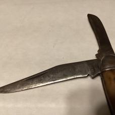 BOKER 3 BLADE POCKET  BONE KNIFE 1960s 0