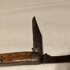 BOKER 3 BLADE POCKET  BONE KNIFE 1960s 0