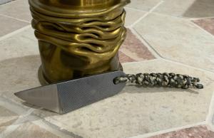 Hand Made Carbon Steel Box Cutter Utility Shop Knife Made from a Vintage File