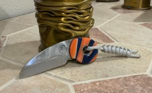 Bonehead Beartooth Carbon Steel Knife w/Lanyard Made in USA