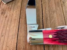 Ka-Bar by Queen Rancher Stockman Red Italian Jigged Bone 1990