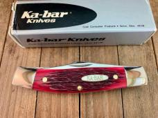 Ka-Bar by Queen Rancher Stockman Red Italian Jigged Bone 1990