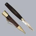 Antique 1890s Finnish Ebony-Handled Puukko Knife by Fiskars Finland #8756