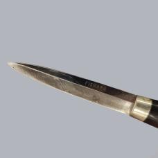 Antique 1890s Finnish Ebony-Handled Puukko Knife by Fiskars Finland #8756