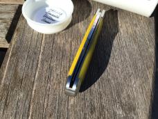 Great Eastern Cutlery 141118 Yellow Smooth Bone - Diamond Shield