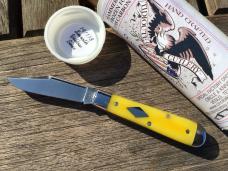 Great Eastern Cutlery 141118 Yellow Smooth Bone - Diamond Shield