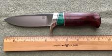 Custom Nolan Knives Upscale Hunting Knife And Sheath Mint
