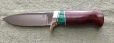 Custom Nolan Knives Upscale Hunting Knife And Sheath Mint