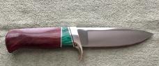 Custom Nolan Knives Upscale Hunting Knife And Sheath Mint