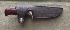 Custom Nolan Knives Upscale Hunting Knife And Sheath Mint