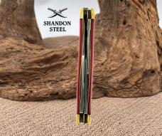 Robt Klaas Kissing Crane Red Smooth Synthetic Medium Stockman Pocket Knife (129)
