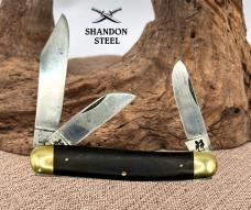 Robt Klass Kissing Crane 3 Blade Vintage Stockman Folding Pocket Knife (140)