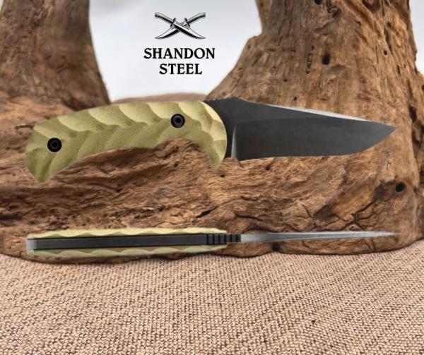 Toor Mullet Fixed Blade Covert Green CPM-154 Stainless Fixed Blade Knife Toor Mullet Fixed Blade Covert Green CPM-154 Stainless Fixed Blade Knife