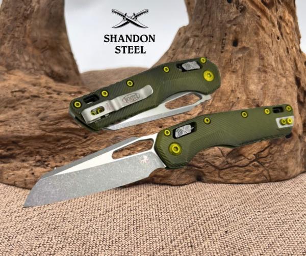 Microtech MSI RAM-LOK Manual Distressed Grenade Frag Aluminum 210-10FRDGG-U25 Microtech MSI RAM-LOK Manual Distressed Grenade Frag Aluminum 210-10FRDGG-U25