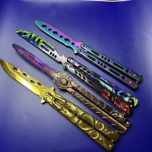 Lot of 4 Butterfly Balisong Trainer Knives
