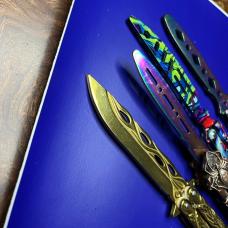 Lot of 4 Butterfly Balisong Trainer Knives