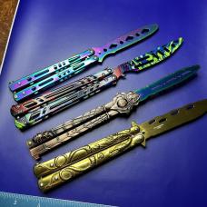 Lot of 4 Butterfly Balisong Trainer Knives
