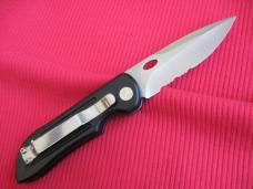 Older Partially Serrated Switchblade Knife 