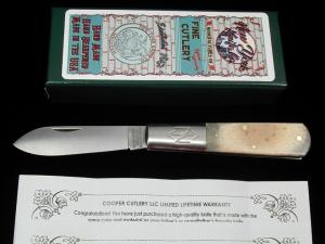 New York Knife Co Smooth Fossil Ivory Matteawan Barlow Knife By Cooper Cutlery M1506-FI USA Made  