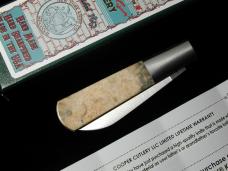 New York Knife Co Smooth Fossil Ivory Matteawan Barlow Knife By Cooper Cutlery M1506-FI USA Made  
