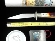 Tuna Valley Cutlery Genuine Amber Stag Mountain Cougar Swing Guard Knife Rare 1 of 30 COA Made USA