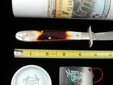 Tuna Valley Cutlery Genuine Amber Stag Mountain Cougar Swing Guard Knife Rare 1 of 30 COA Made USA