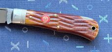 Great Eastern Cutlery 722112 Badger Club Knife, Copperhead Jig Bone Scale, Unused (GEC 72)