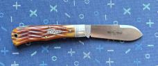 Great Eastern Cutlery 722112 Badger Club Knife, Copperhead Jig Bone Scale, Unused (GEC 72)