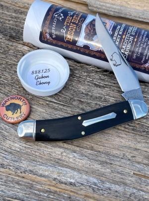 GEC ** 888025 WAYNORTH GABON EBONY BISON BELLY KNIFE