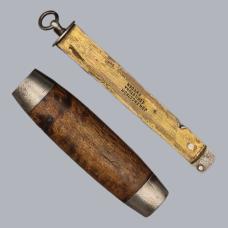 Antique 1880s Swedish Folding Barrel Knife by Johan Engström Eskilstuna #8762