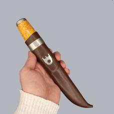 Vintage 1980s Finnish Military Puukko Knife RUK Reserve Officer Course #B069